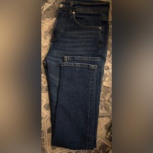 Zara Men's Dark Blue Slim Jeans